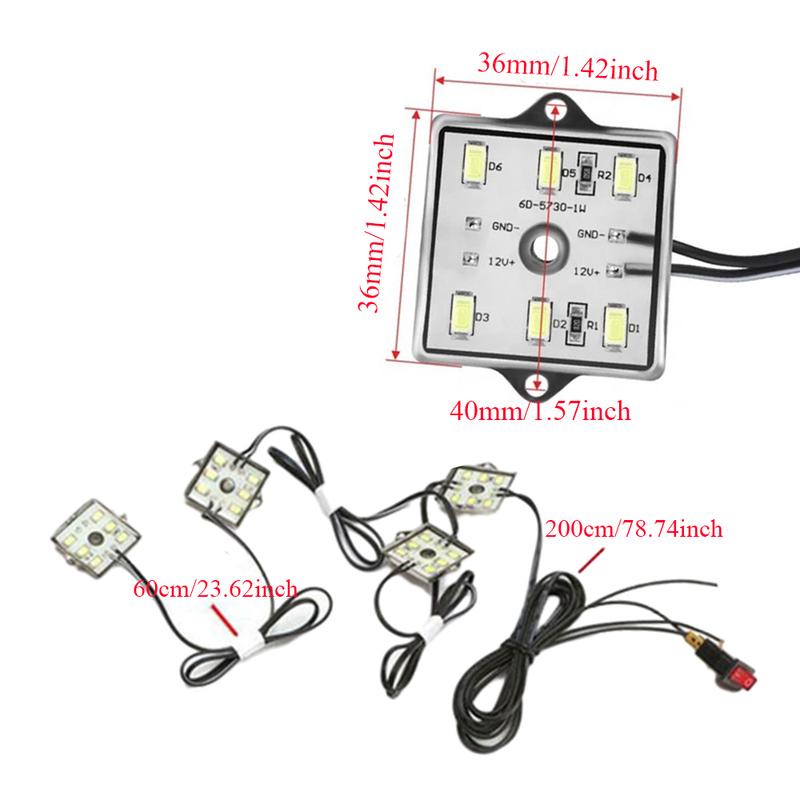 LED truck light kits Waterproof for Truck Bed Reading 48-LED Light Kit 48 LED Pickup Truck Reading Lights