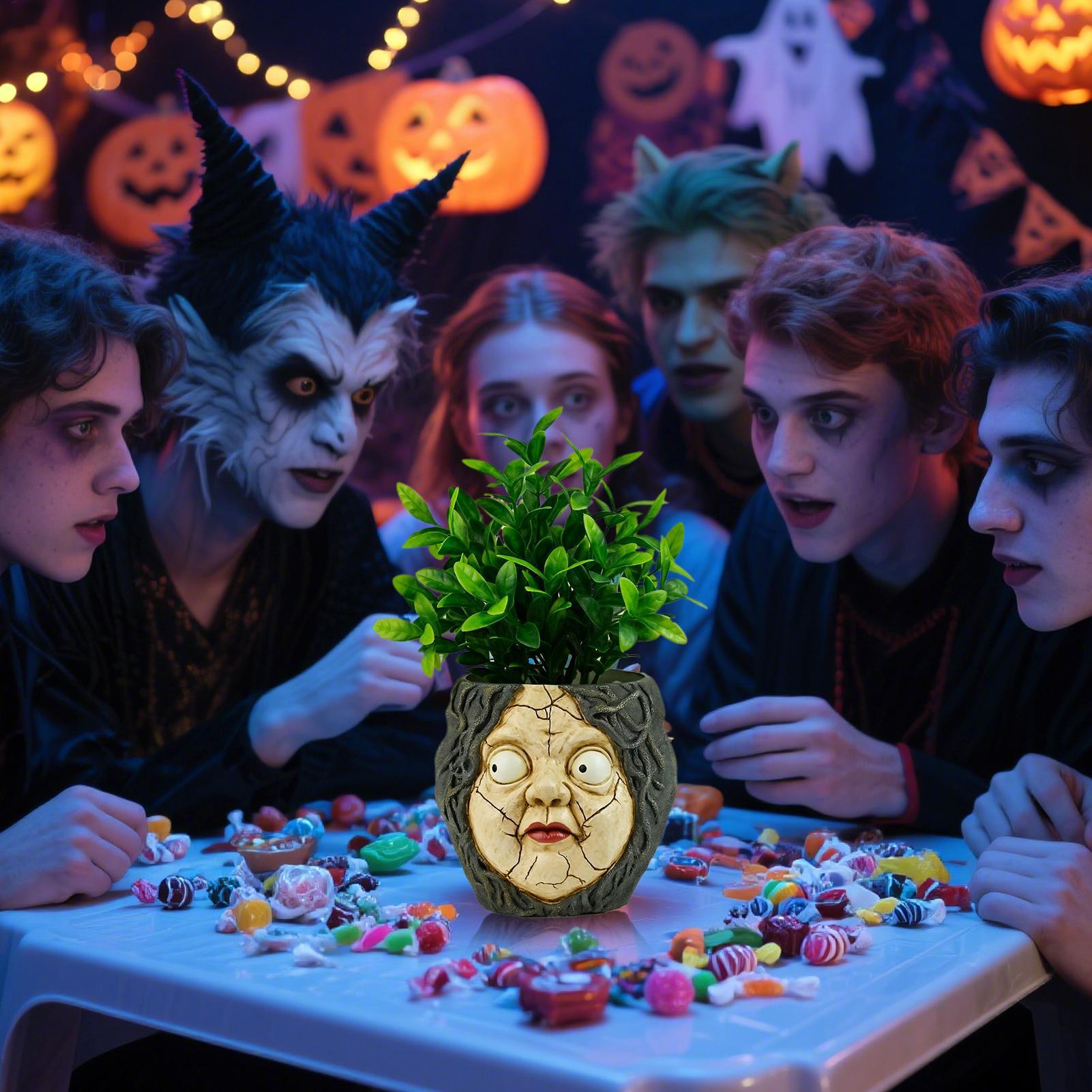 

Face Planter Resin Abstract Head Vase Garden Decorations For Kids Outdoor Family Tabletop Patio Bookshelves Offices Halloween China Mainland