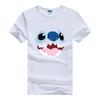 Disney Kawaii Lilo Stitch Print Hippie Cheap T-Shirt Summer Loose White Cute Stitch Ladies Tops Harajuku Men Tees Women Blouses