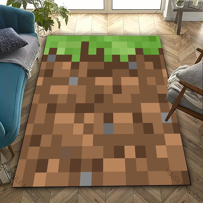 

3D Pixel Pattern Theme Carpet Rugs for Living Rooms Bedroom Entrance Door Decor Mats, Kids Play Non-slip Mats Next Day Shipping 40x60cm