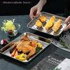 Non-Stick Stainless Steel Baking Pan Removable Oven Rack Durable BBQ Tray  for Cooking Roasting