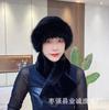 Imitation Mink Hair Winter Women's Scarf Mongolian Hat Plush Hat Set Windproof Thickened Warm Fashionable Ear Hat