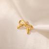 Teamer 3pcs Classic Bowknot Charms for Jewelry Necklace Earrings Making DIY Stainless Steel Gold Color Pendant Wholesale No Rust