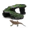 Turtle Basking Platform Resin Hide Cave Reptiles Decors Mini Island for Tanks Turtle Basking&Floating Platform