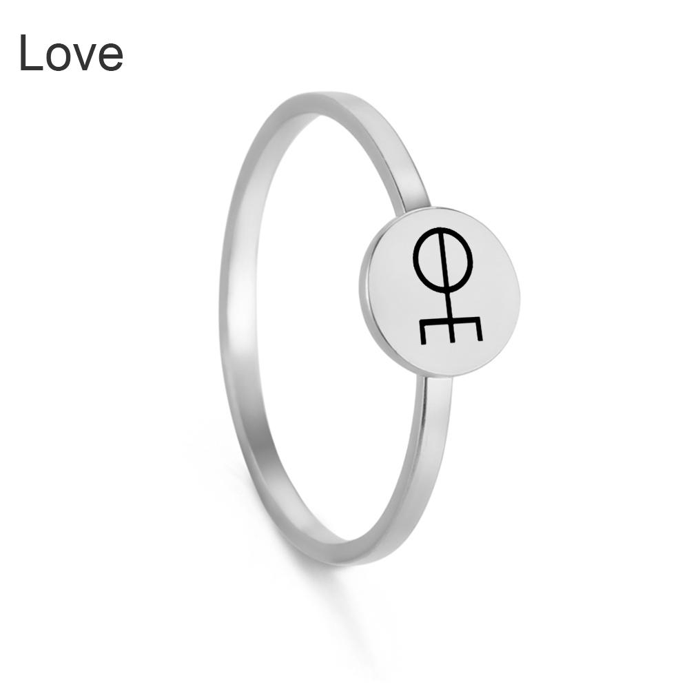 Dawapara Vintage Odin Symbol Ring Tribal Ancient Symbols Runes Wiccan Protection Amulet Finger Rings Stainless Steel Jewelry