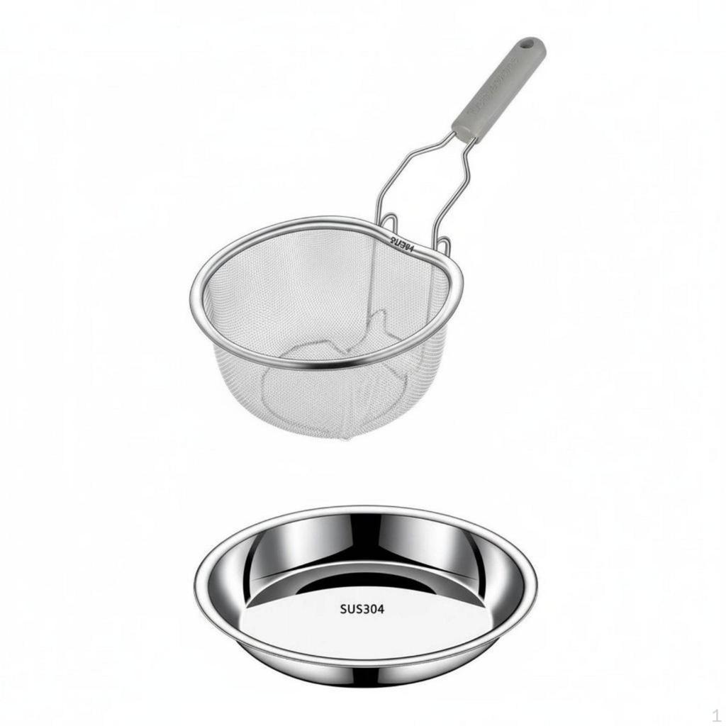 Noodle Boiling Basket High Temperature Resistant Strainer PotHanging Hooks Mesh Food