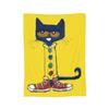 Pete the Cat  Cartoon Cat Flannel Blanket  Fashion Throw Blankets for Bed Sofa Couch 200x150cm Bedspread