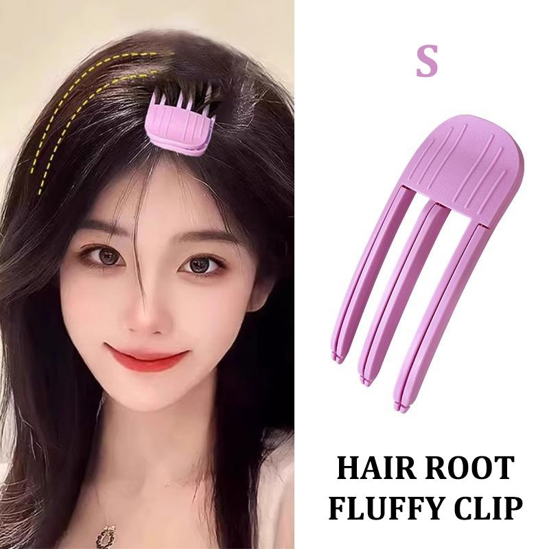 

Пухнасте затискач для коренів волосся Високий череп Топ Артефакт Чубчик Волосся Pad Інструменти Шпилька Затискач Коріння Безшовне волосся Череп Високі кучеряві стиль S фіолетовий