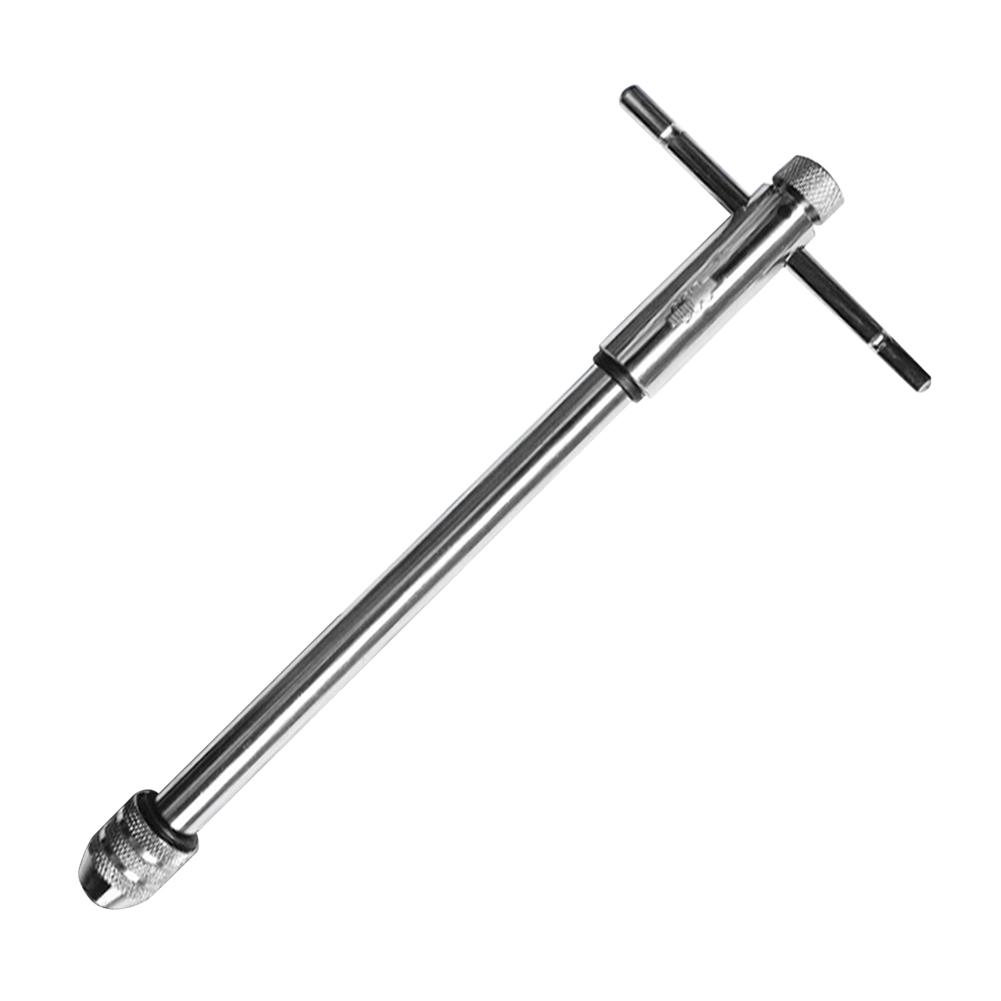 Adjustable T-Handle Ratchet Tap Wrench Reamer Hand Manual Holder Wrench M3-M8 M5-M12 Metric Tap Wrench T-Tap Ratchet Wrench