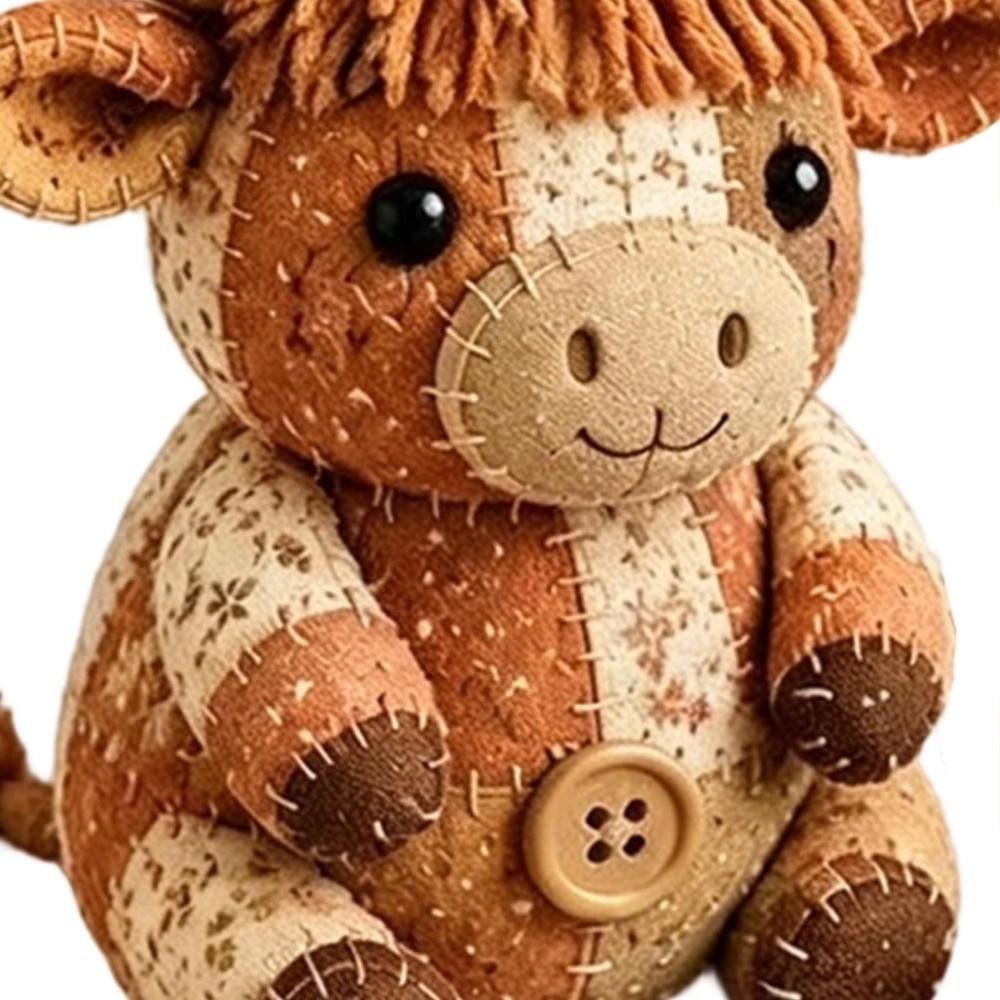 Handmade DIY Patchwork Animal Kit Vintage DIY Craft Set Hand Sewing Kit Travel Activity