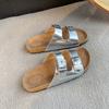 Mode Korea Sommar Retro Chunky Platåsandaler Justerbar Spännerem Bekväma Strandtofflor Mångsidiga Utomhus Casual Flipflops