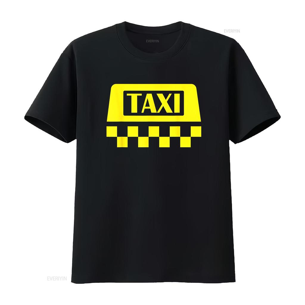 Gelbes Taxi Kostüm Halloween Lustiger Fahrer Herren Fahren T-Shirt vintage Gewaschen Designer Kleidung homme Grafik Bequem