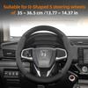 Suitable for Honda Suede Matte Carbon Fiber Texture Steering Wheel Cover Suitable for Civic Fit 8Th Gen 8 City Accord 9 10 Vezel Freed Breeze 7 ZB4