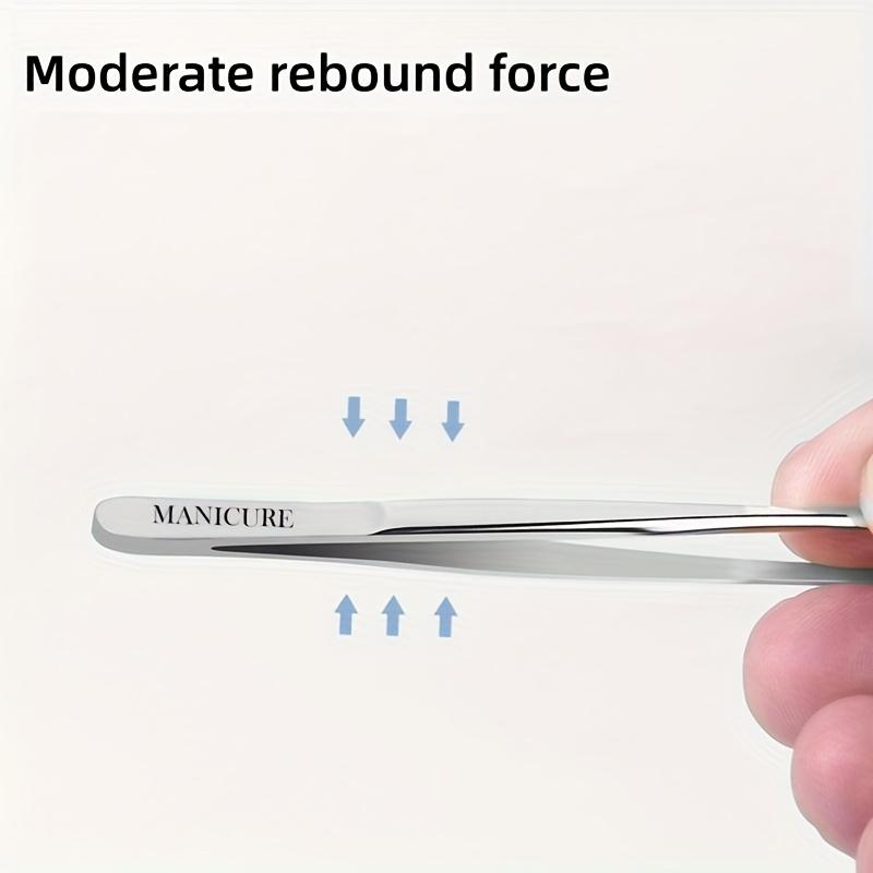 Xiaomi Stainless Steel Tweezers for Hair and Eyebrows Hair Removal Tweezers, Horizontal and Slant Tip for Easy Plucking and Grooming