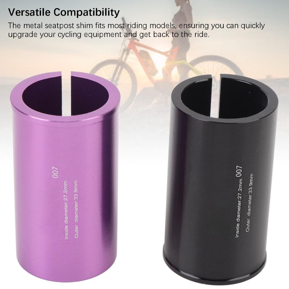 2PCS 27.2mm Inner Diameter Seat Post Tube Adapter Seat Post Adapter Shim Bicycle Repair