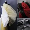Tela Plisada Brillante Tela Plisada Acordeón Fina Transparente Tela para Coser DIY Decorativa para Escenario