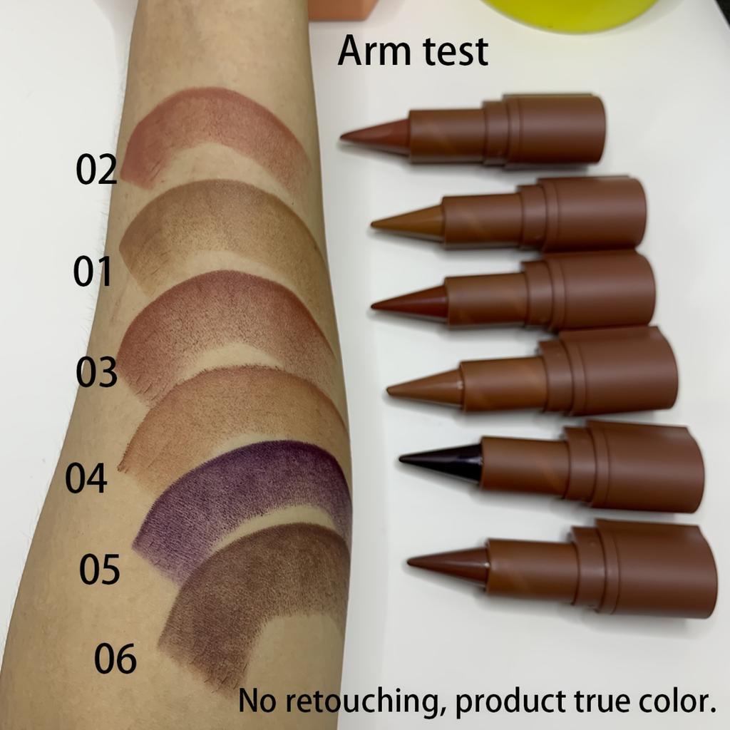 Creion de buze și ruj 2-în-1 Finisaj mat Ruj rezistent la apă Luciu de buze foarte pigmentat Nuanță maro Formă creion Cosmetice pentru machiaj pentru buze