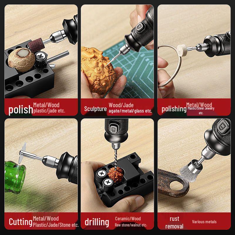 Hochleistungs-Lithium-Elektroschleifer: DIY Jade-Schnitz- und Polierwerkzeug
