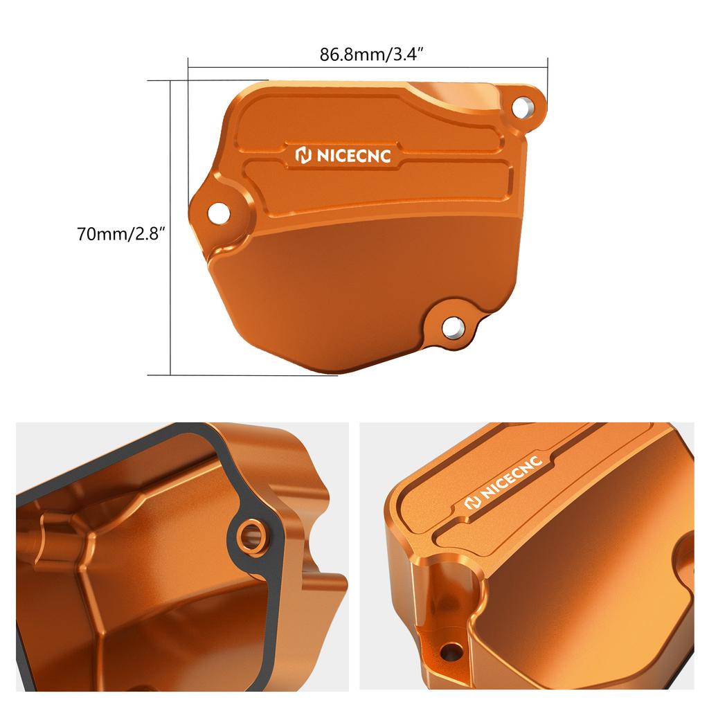 NICECNC For KTM EXC 300 EXC 250 For Husqvarna TE 300 TE 250 2024 Left Power Valve Guard & Performance Oversized Powervalve Cover