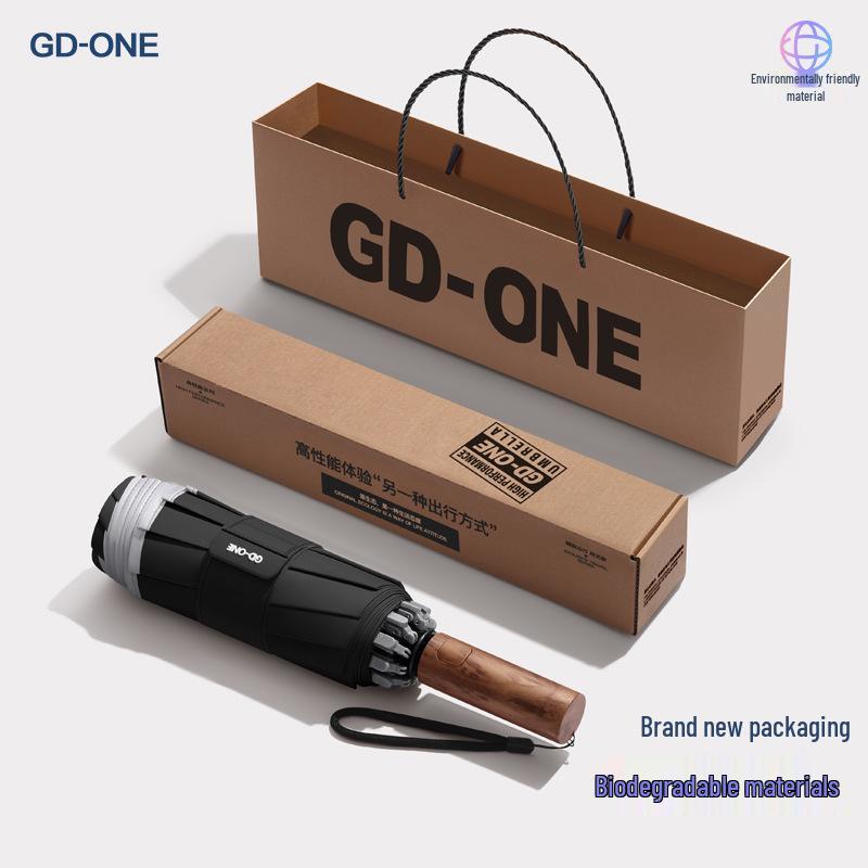 60-Bone High-End Automatic Folding Dual-Use Umbrella, Anti-Rebound, Sunshade for Men & Women