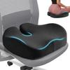 Seat Cushion for Office Chair for Wide Hip & Thigh with Firm Support, Thickened Memory Foam Sciatica Pain Relief Pillow