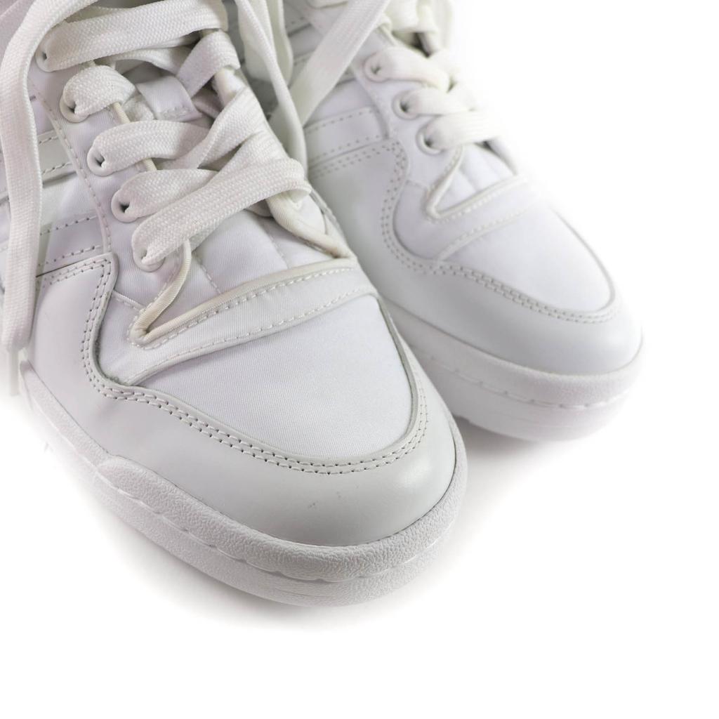 Excellent PRADA High cut sneakers Re-Nylon Triangle Plate leather 24 2TG193 Used