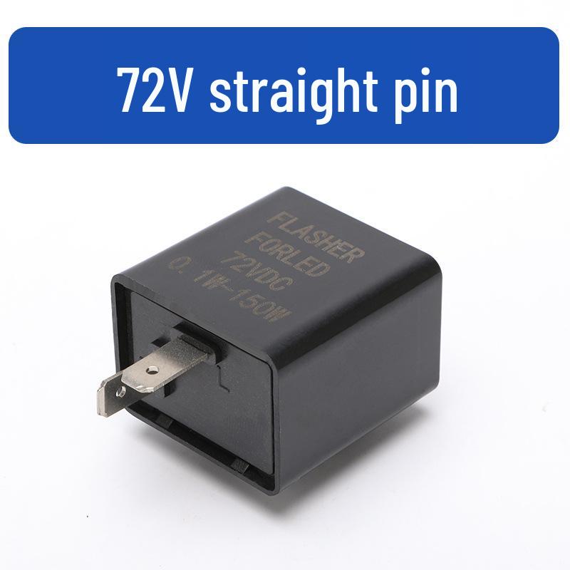 Motorcycle 12V/24V-72V Two-Pin Electric Vehicle Turn Signal Relay.