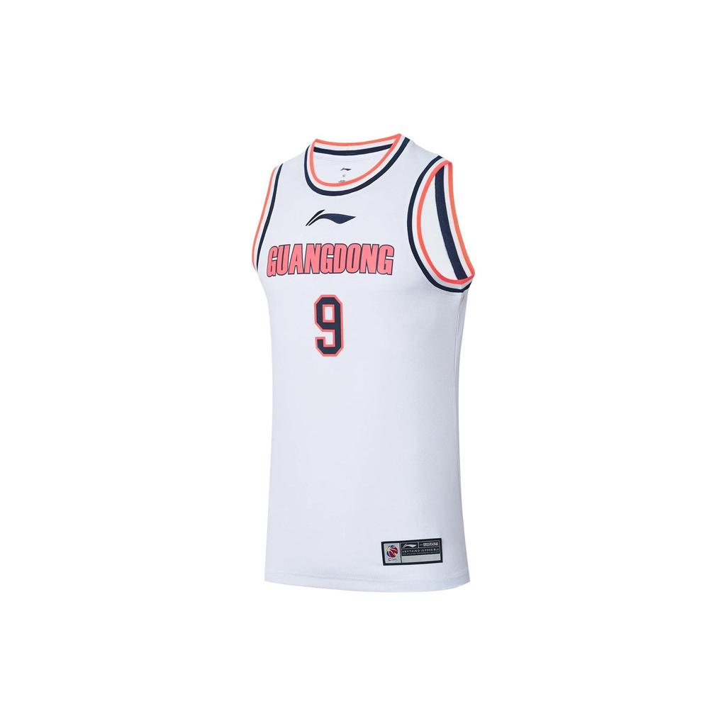 Li-Ning CBA Guangdong Team YI Jianlian No. 9 Basketbalový dres Pánské topy Bílá AAYS495-1