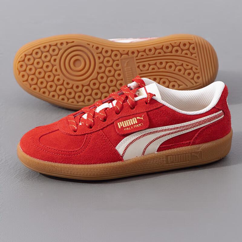 PUMA Unisex Red Low-Top Casual Sneakers EUR 36