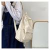 Backpack Color Solid School Bag Junior High College Students Unisex Gift Design