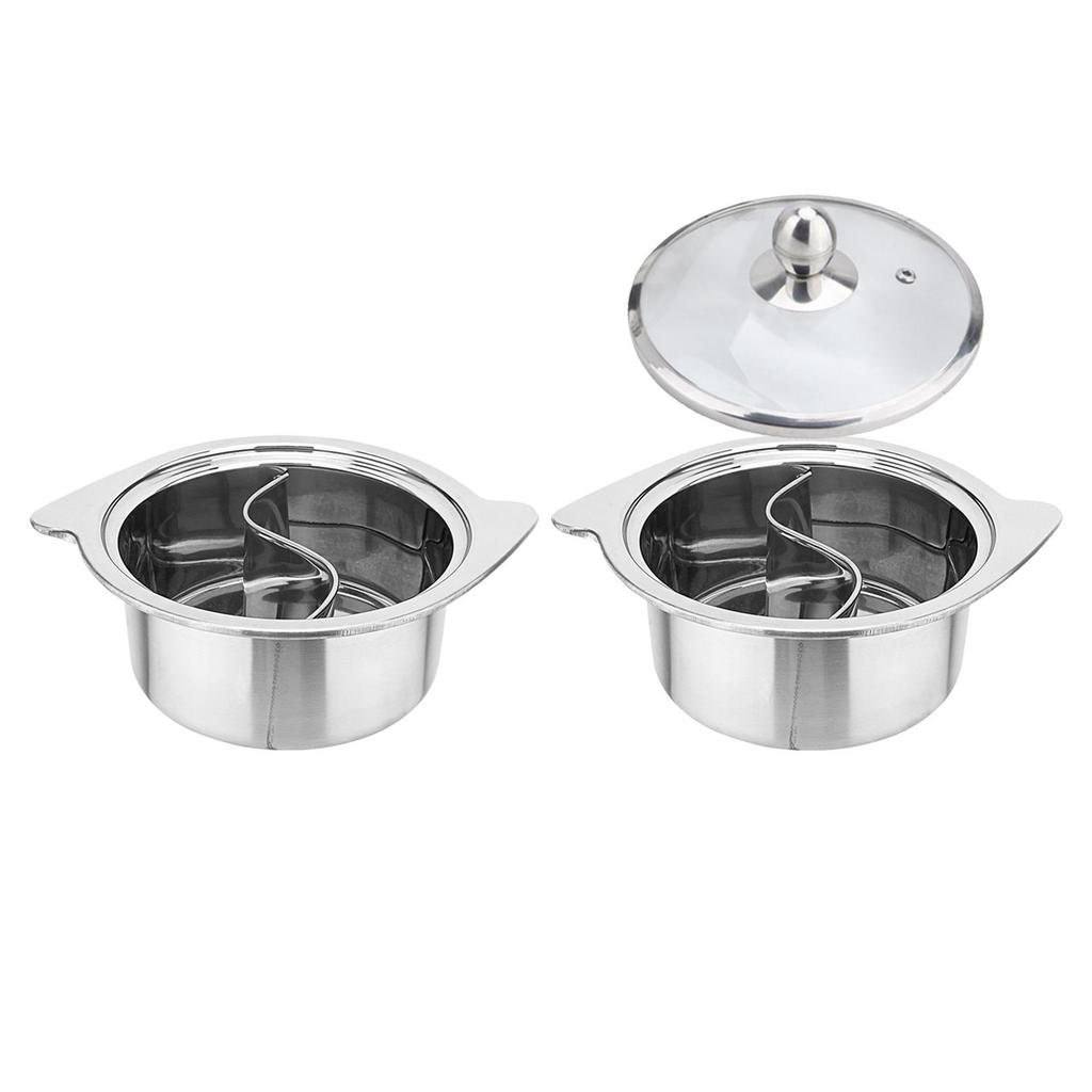 Shabu Shabu Divider Hot Pot Gas Stockpot Cooking Pot for Kitchen Travel