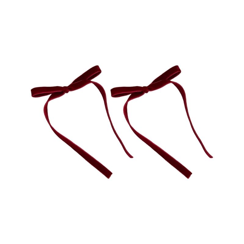 Women Hair Bows Barrette Hair Clip 2000s Trend Side Clip Fashionable Elegant Sweet Bowknot Photo Props