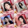 Kim Ji Won Cushion Cover Anti-dustmite Pillowcase Invisible Zipper Silky Short Plush Sofa Cushion Cover