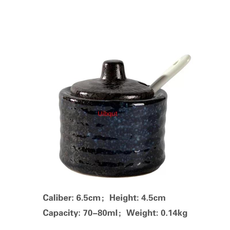 Japanese Tank Creative Seasoning Can Ceramic Seasoning Tank Kitchen Ware Storage Bottles and Jars Bottle Glass Bottle Jars