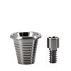 Nobel Biocare Compatible TiBase Titanium Dental Implant Abutment with Transfer Post Protection Cap