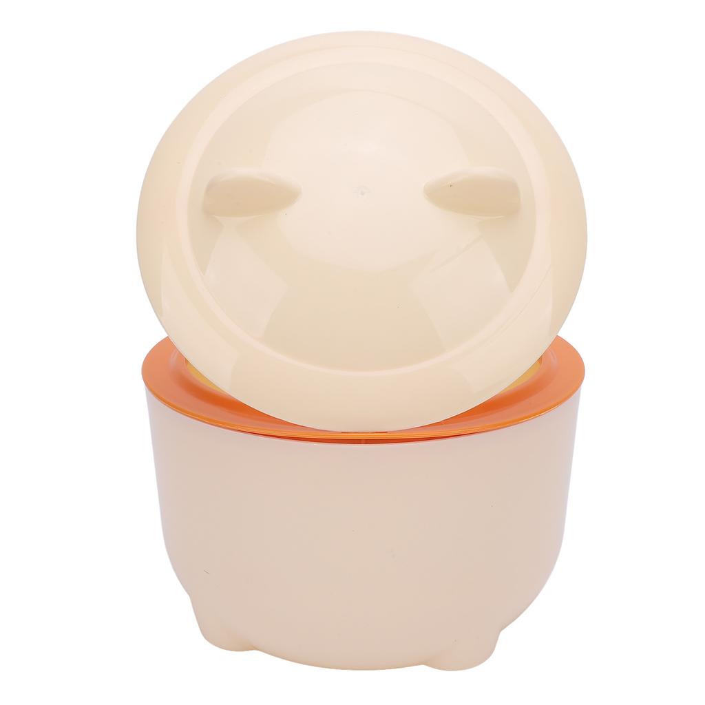 Cat Litter Trash Can with Press Type Lid PP Enclosed Design Compact Multipurpose Cat Waste Trash Can for Household