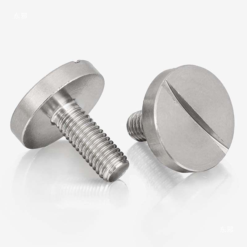 304 Slotted Flat Round Head Screws - GB833 M2.5 to M10