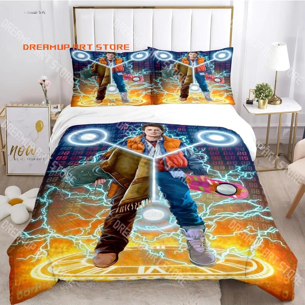 3D Print Back To The Future Movie Bedding Set Single Twin Full Queen King Size Bed Set Adult Kid Bedroom Duvetcover Set