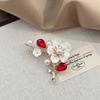 Elegante Damen Pflaumenblüten Brosche Temperament Kleidung Fixierstift Eingelegt mit Zirkonia Brustblume für Frauen