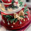 European & American Snow Scene Pine Tree Music Box: Crystal Ball Christmas Ornament Gift