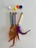 Cat Teething Stick with Raffia Grass & Gall Fruit, Tooth-Cleaning Hemp Rope, Bite-Resistant Cat Toy, Pet Supplies