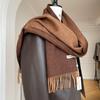 Luxus Australien Reine Schurwolle Schal Damen Mann Winter Designer Doppelseitige Maschen Strick Kaschmir Schal Damen Schal