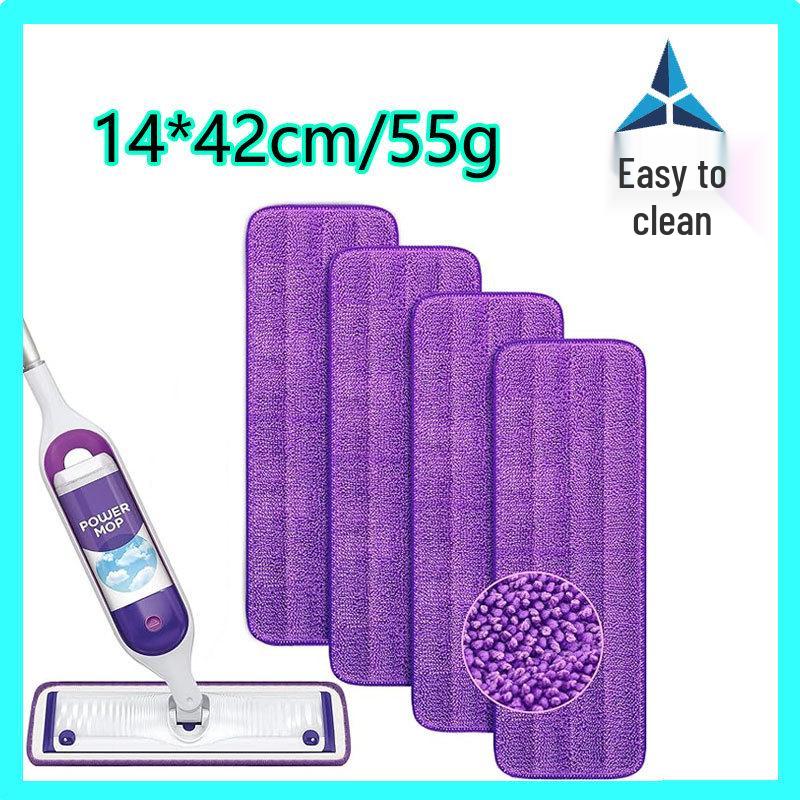 Microfiber Hands-Free Spray Mop Head, 14x42cm, Velcro Attachment, High Absorbency