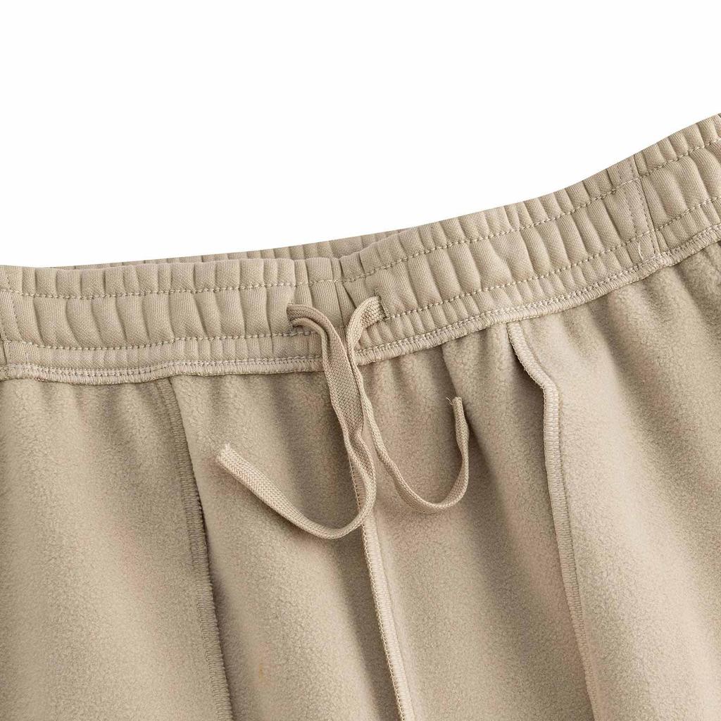 Anta Travel Comprehensive Training Series Long Pants 2025 Winter Knitted Sports Pants Women Bottoms Cheese 962547307-4