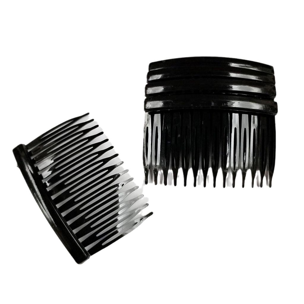 14-Tooth Korean Style Transparent Plastic Hair Comb for Bridal Accessories (4.5 X 7cm)