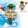 98730 Sky Castle Light Street Scene Creative Building Block Toy