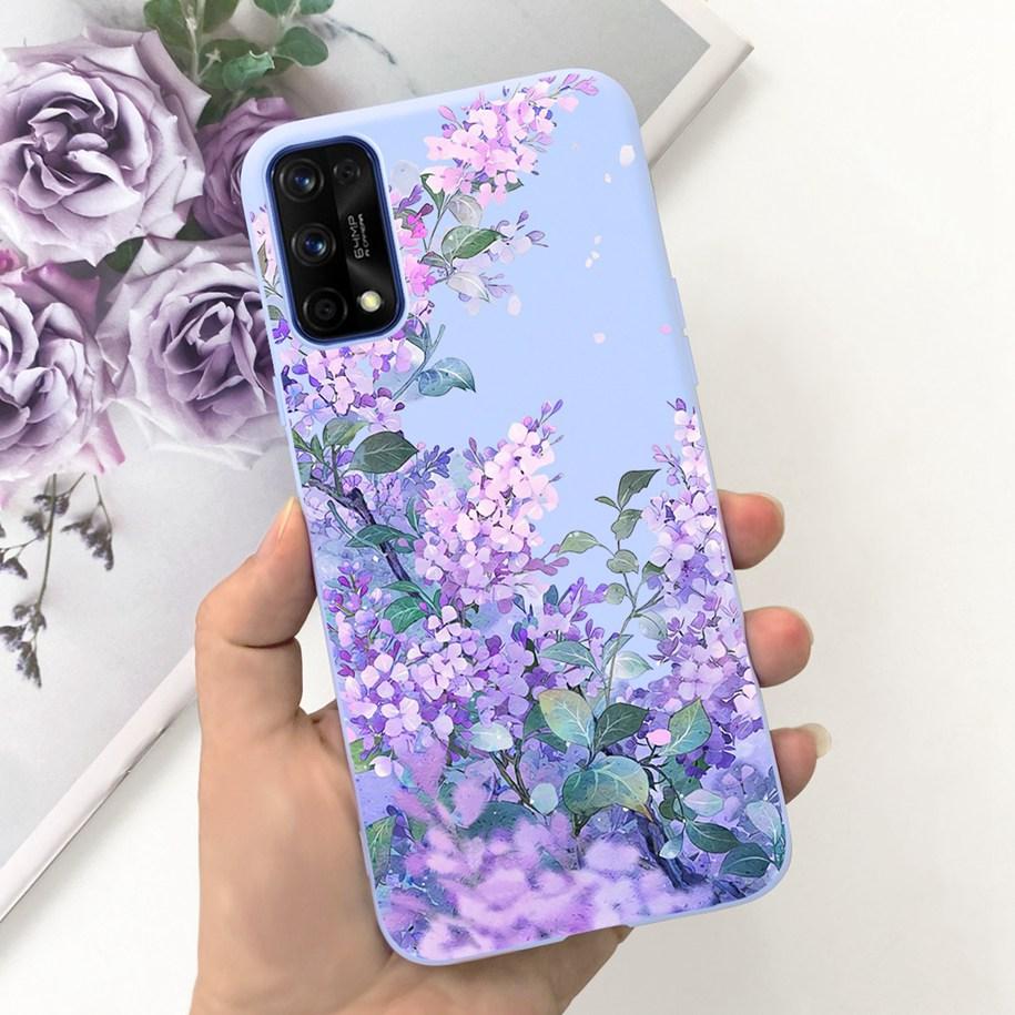 For Realme 7 5G Case RMX2111 Cover New Fashion Flower Girls Painted Funda Soft TPU Cases For Realme 7 Pro Realme7 RMX2155 Bumper