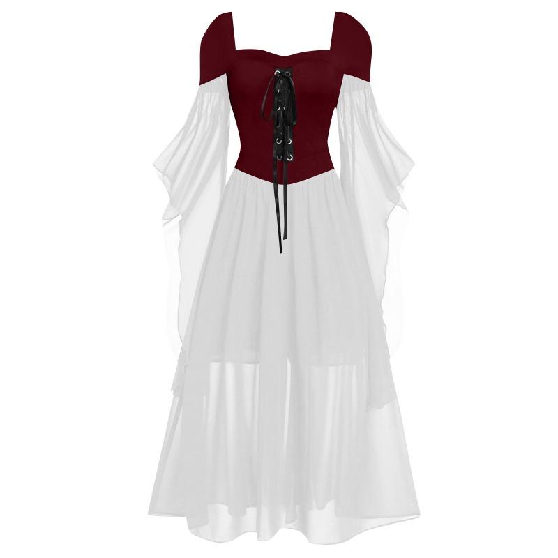 GMXIA Halloween Witch Strappy Swing Dresses