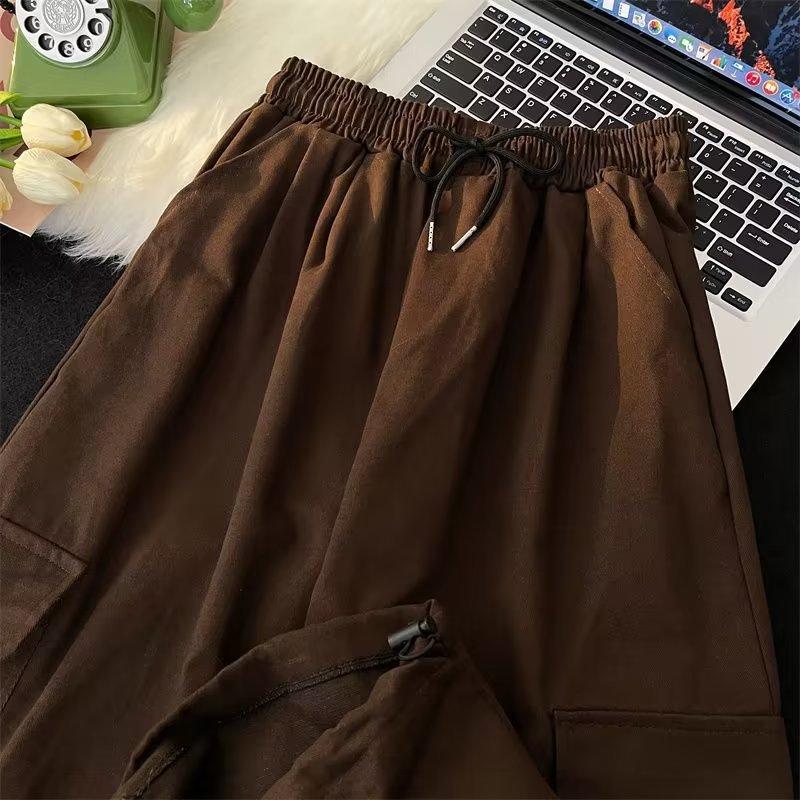 

Japanese Retro Ami Kaji Loose Straight Spring and Autumn Overalls Men s and Women s Trendy Brand Casual Versatile Wide-leg Trousers XL