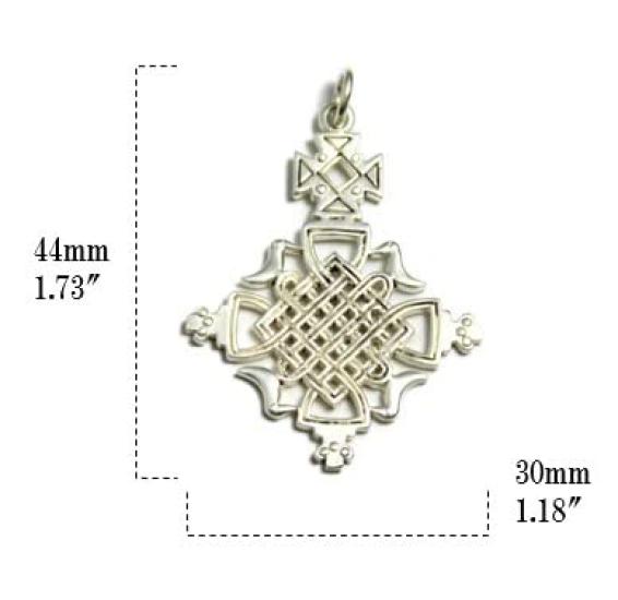 African Ethiopian Cross Accessories Cross Silver 925 Pendant